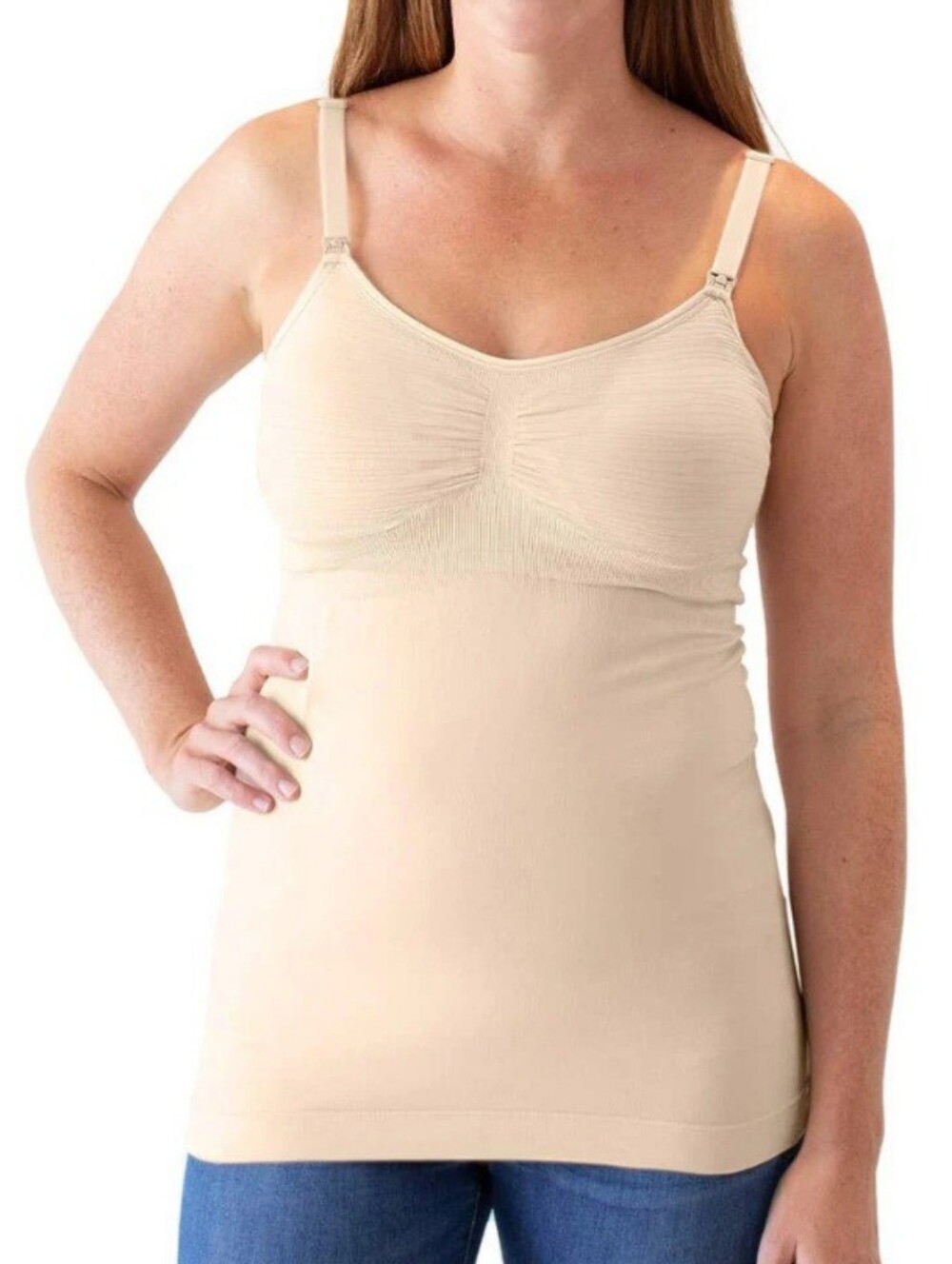 NEW Kindred Bravely Beige Seamless Nursing & Pumping Cami